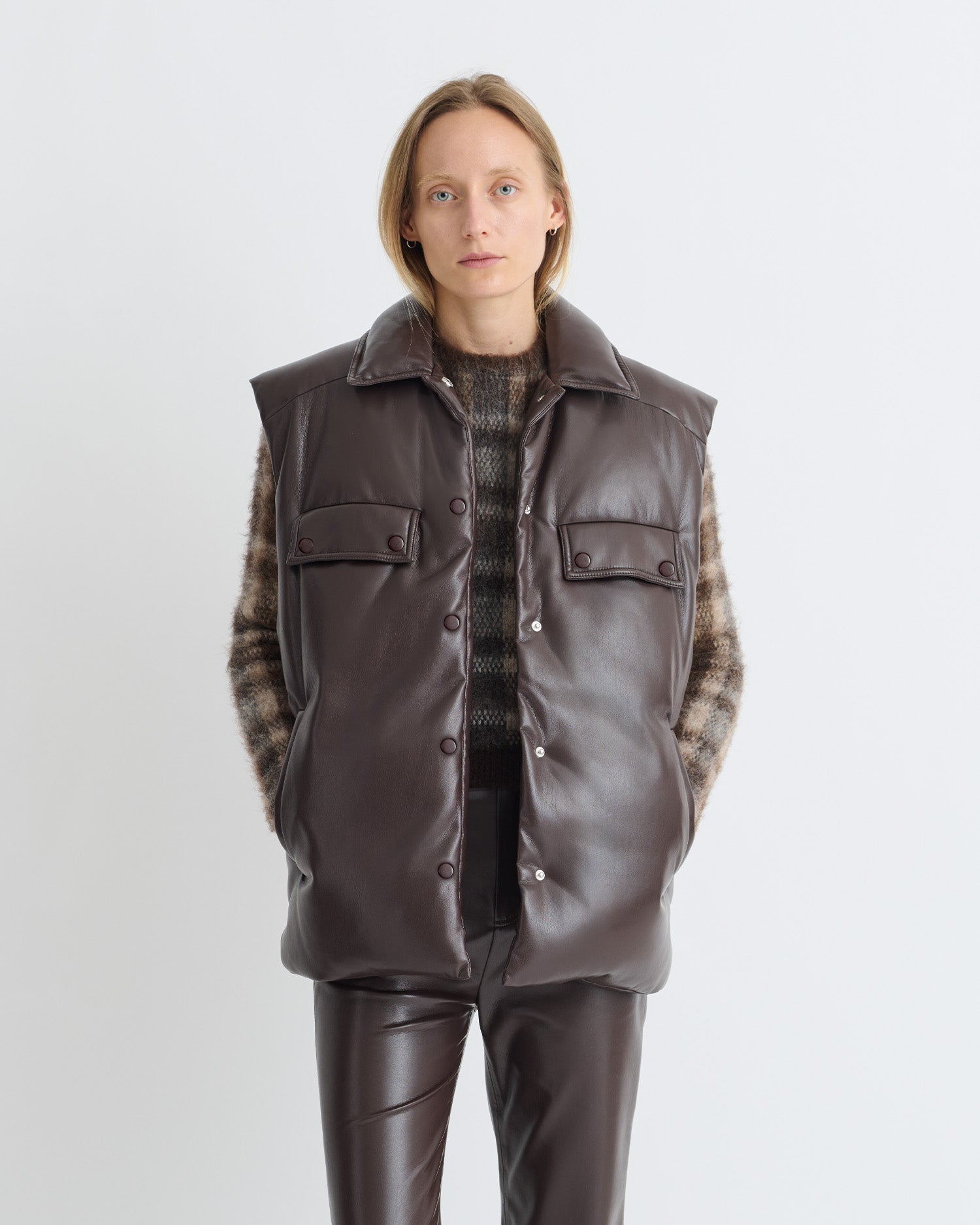 Karlene - Okobor Vest - Coffee Ground