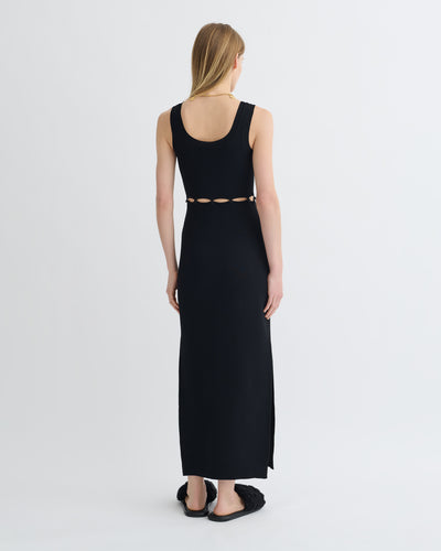 Maves - Knitted Midi Dress - Black