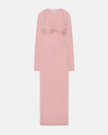 Artemiz - Mesh Jersey Midi Dress - Pink