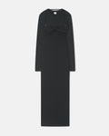 Artemiz - Mesh Jersey Midi Dress - Anthracite