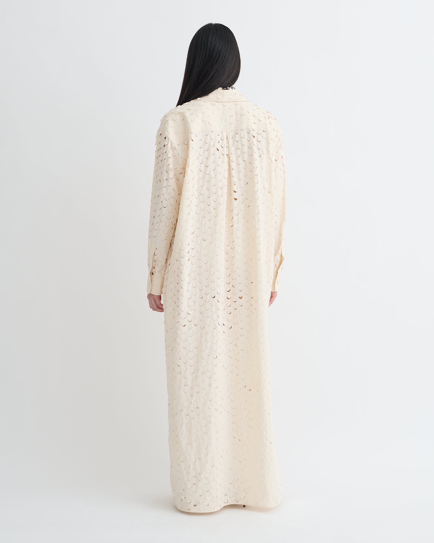 Brizo - Laser-Cut Heavy Poplin Shirt Dress