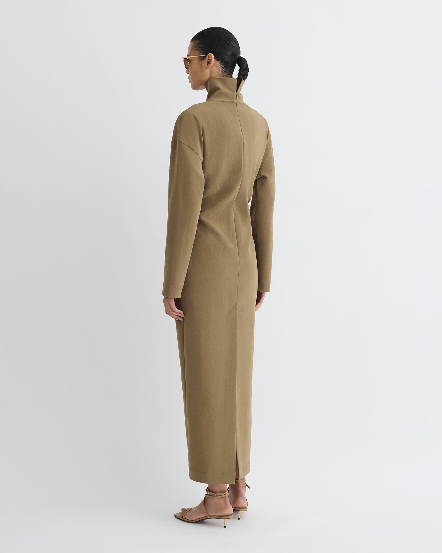 jersey turtleneck dress Millie Turtleneck Sweater Dress | Cozy Knit Mini Dress