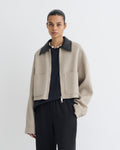 Phebe - Cropped jacket - Stone/Black