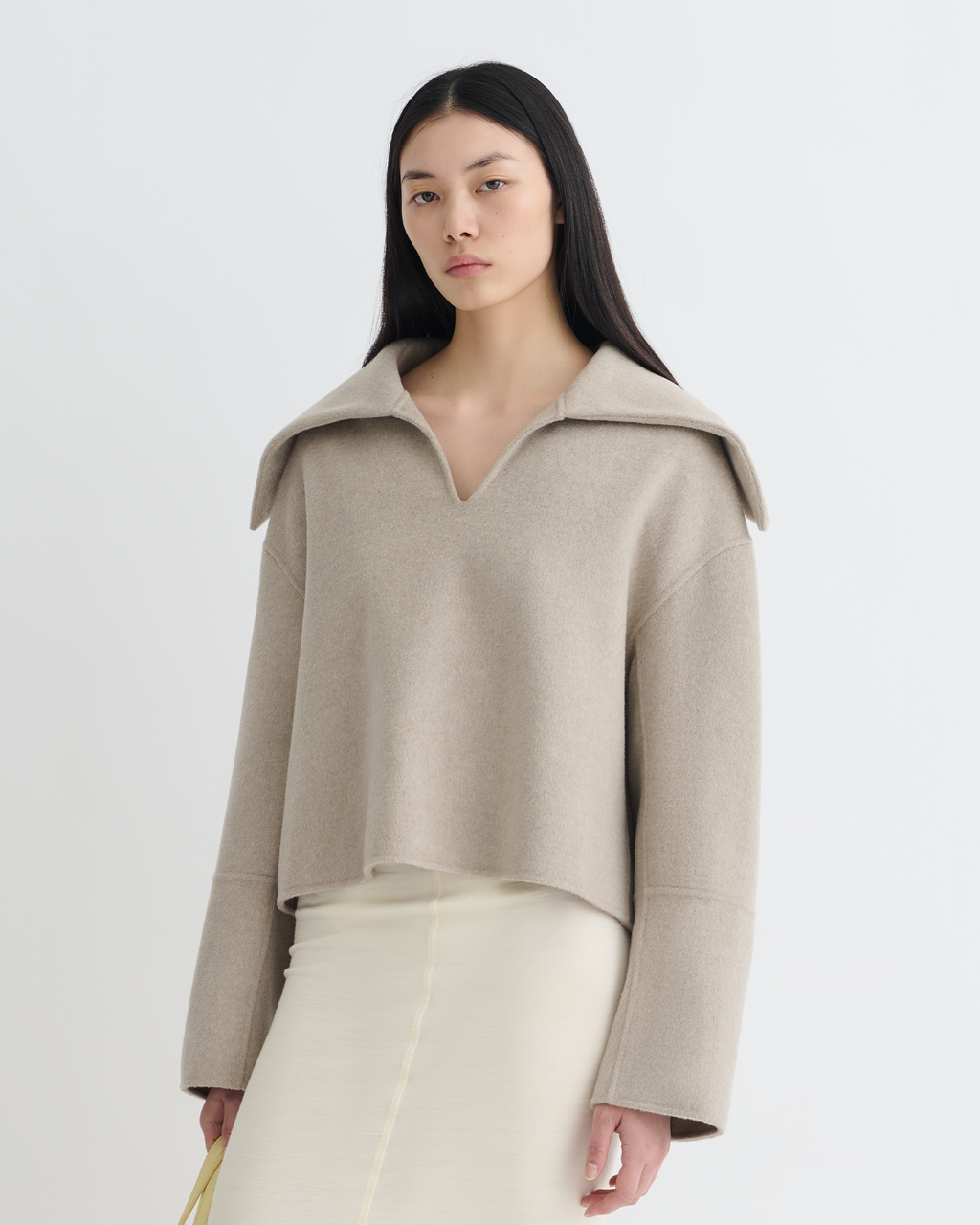 Maxe - Double Wool Jacket - Stone