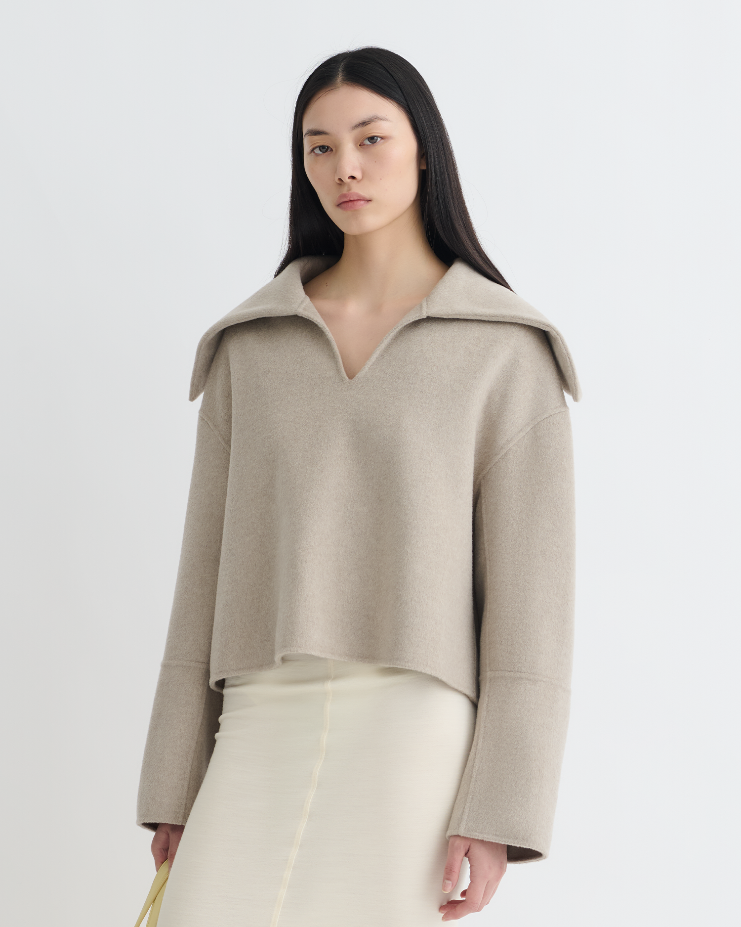 Maxe - Double Wool Jacket - Stone