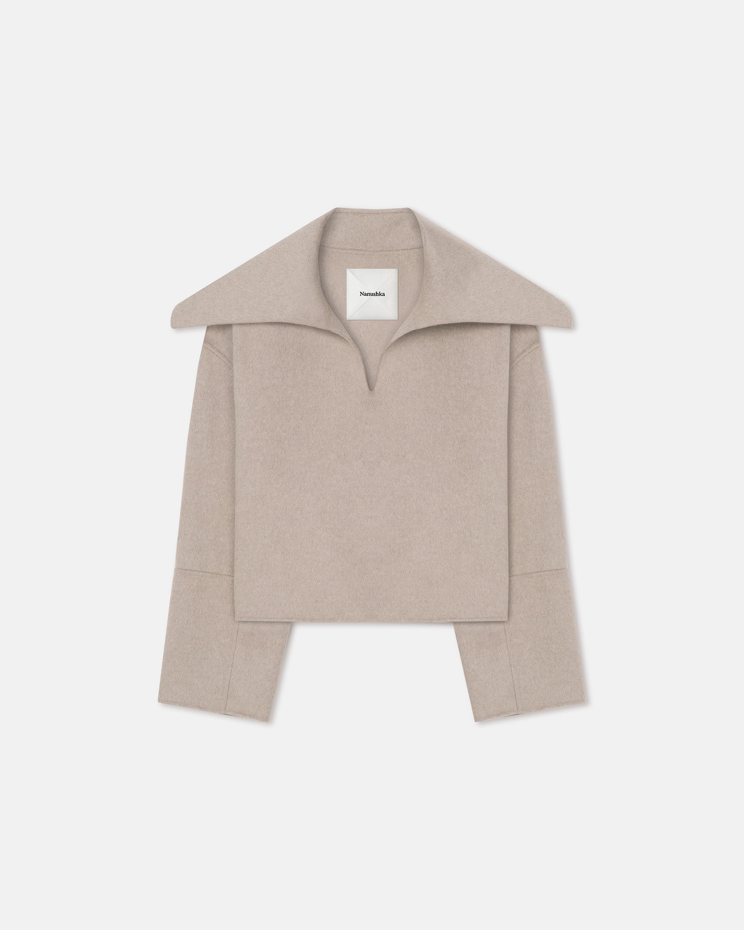 Maxe - Double Wool Jacket - Stone