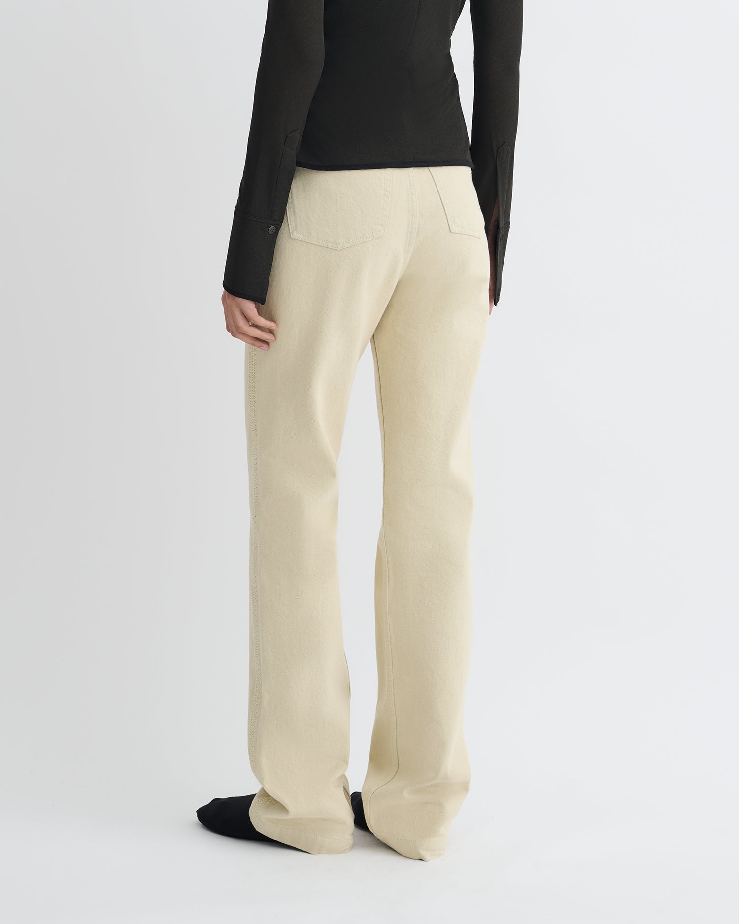 Seldes - Crochet-Trimmed Jeans - Beige