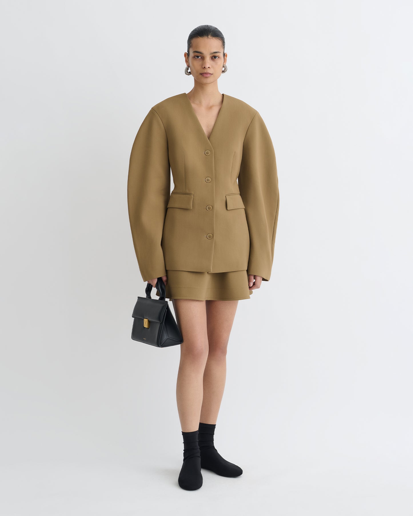 Kaori - Elongated Blazer - Brown