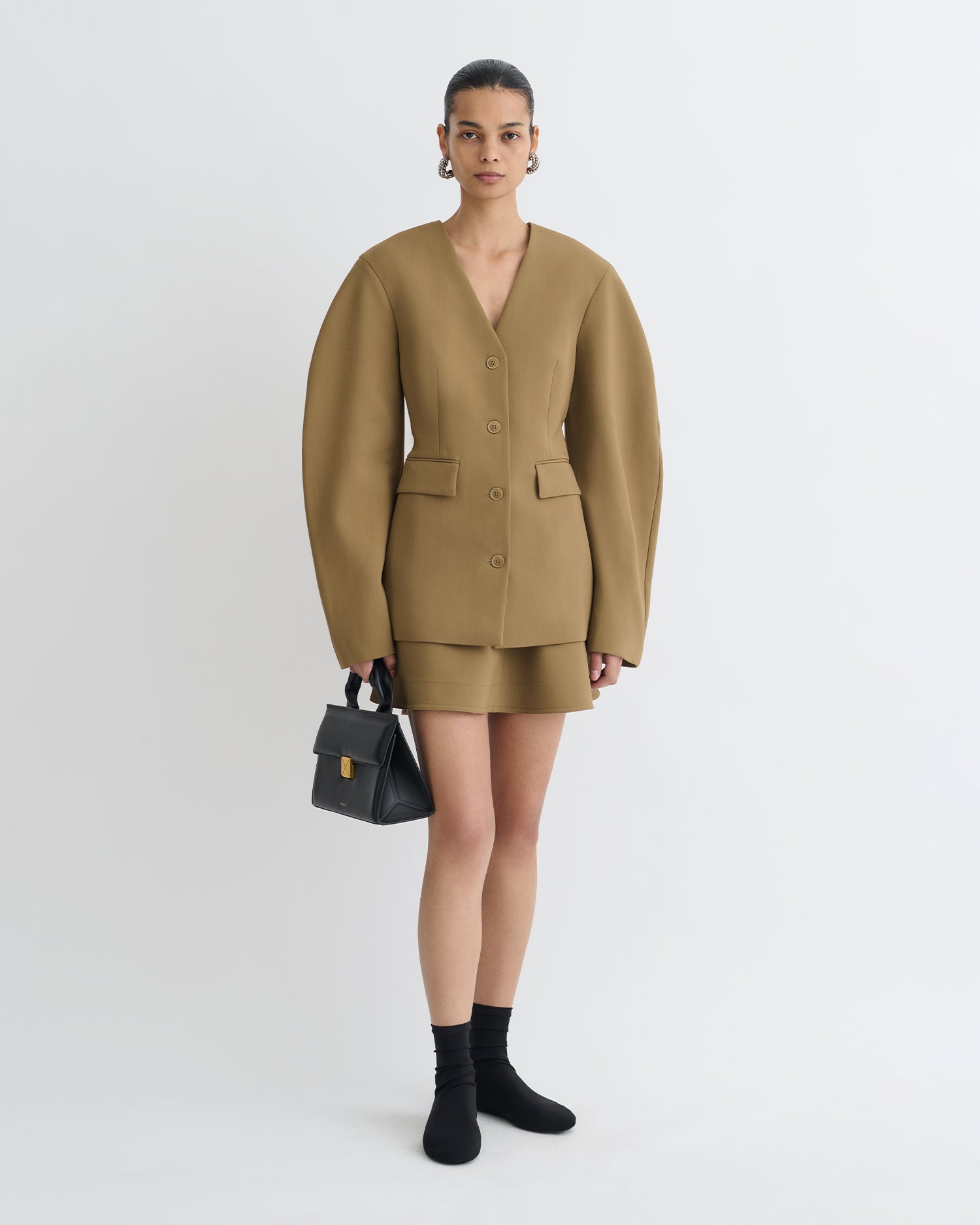 Kaori - Elongated Blazer - Brown