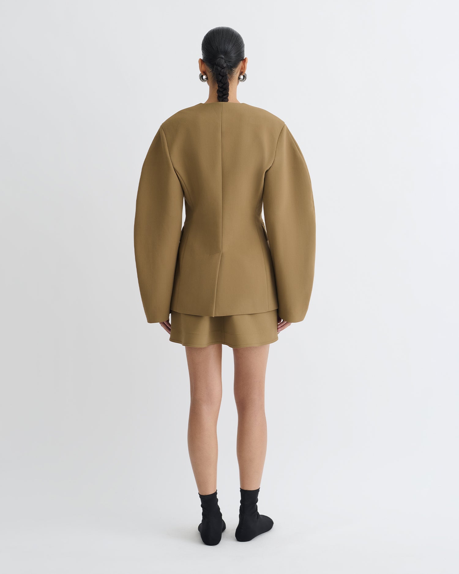 Kaori - Elongated Blazer - Brown