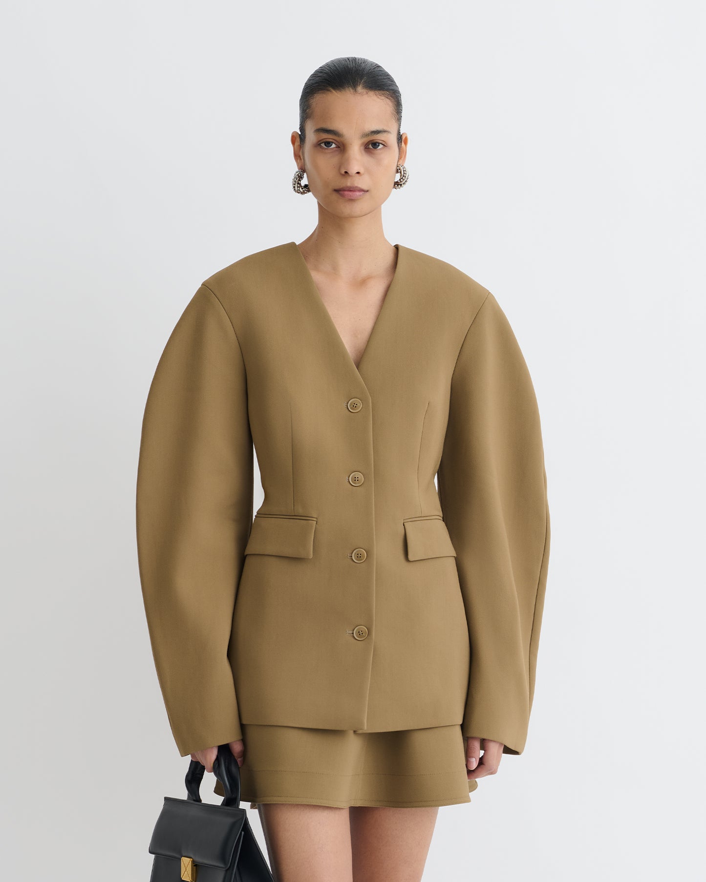 Kaori - Elongated Blazer - Brown