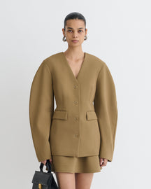 Kaori - Elongated Blazer - Brown