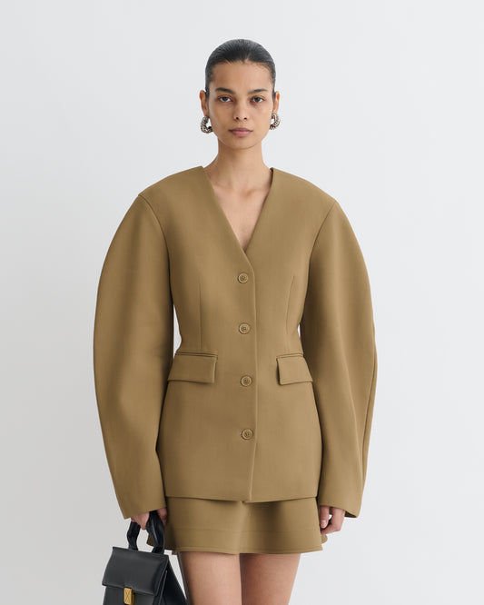 Kaori - Elongated Blazer - Brown