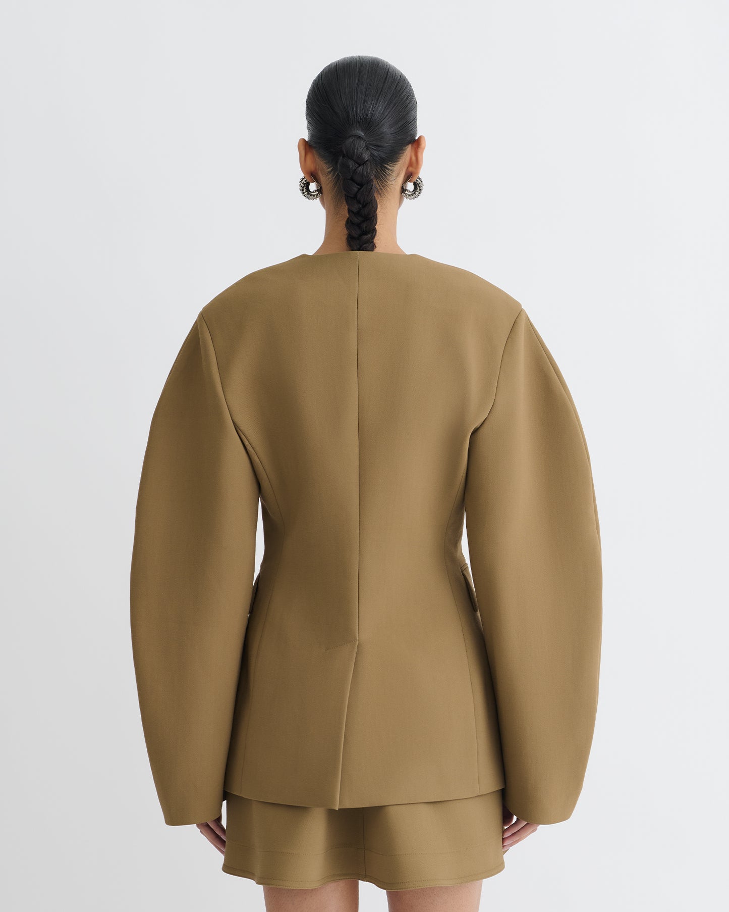 Kaori - Elongated Blazer - Brown