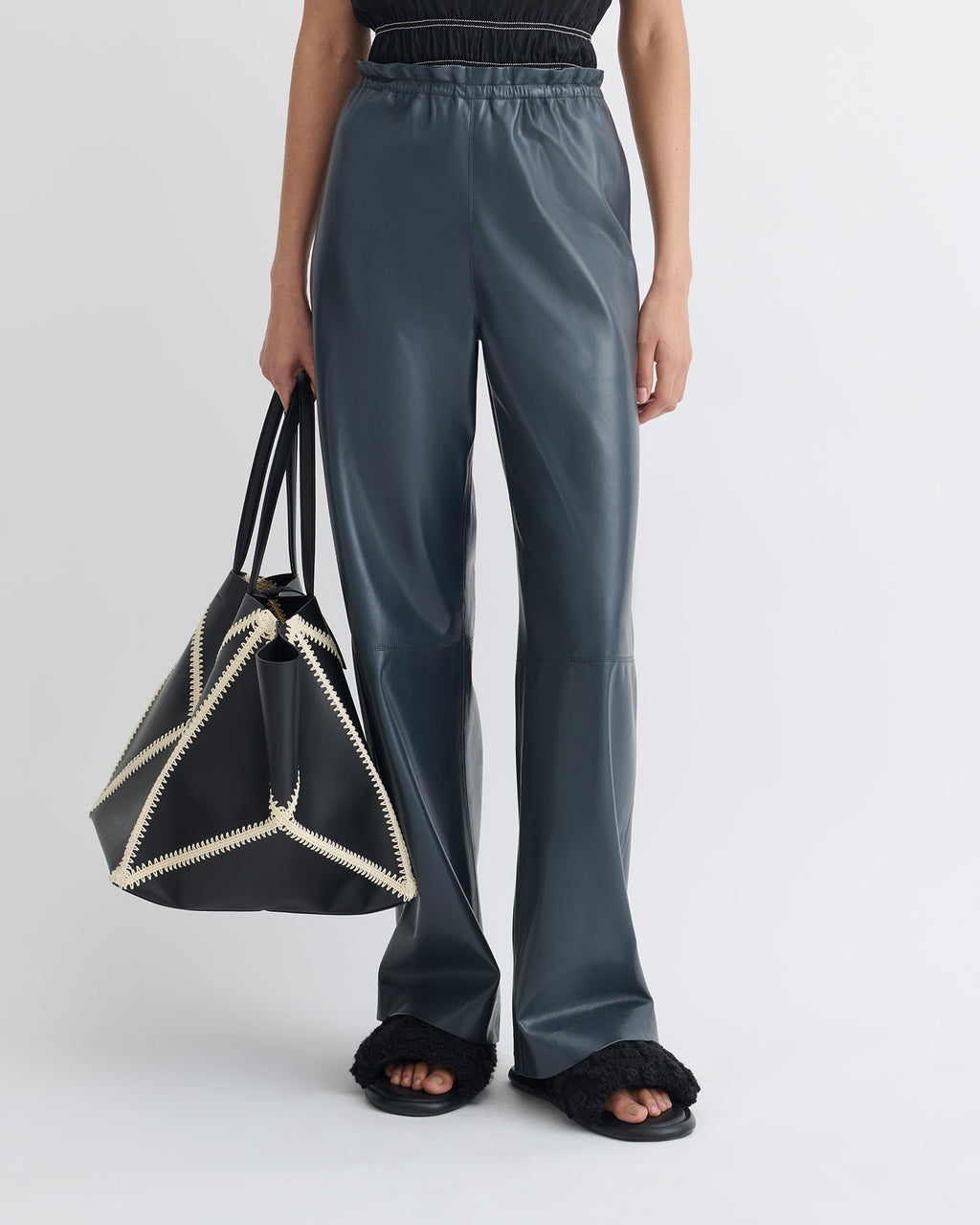 Geb - Okobor™ Alt-Leather Pants - Steel Blue