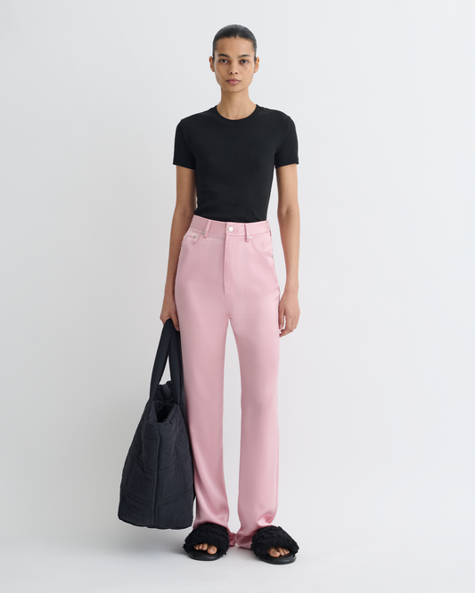 Tita - Slip Satin Pants - Pink