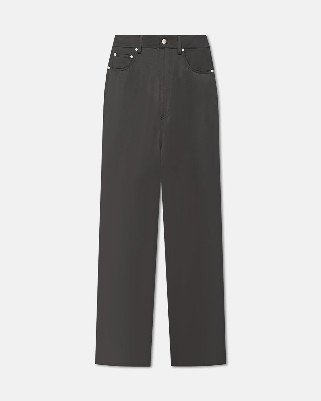 Tita - Slip Satin Pants - Dark Green