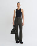 Tita - Slip Satin Pants - Dark Green