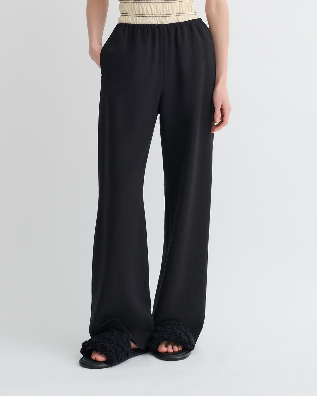 Arvenn - Twill Suiting Pants - Black