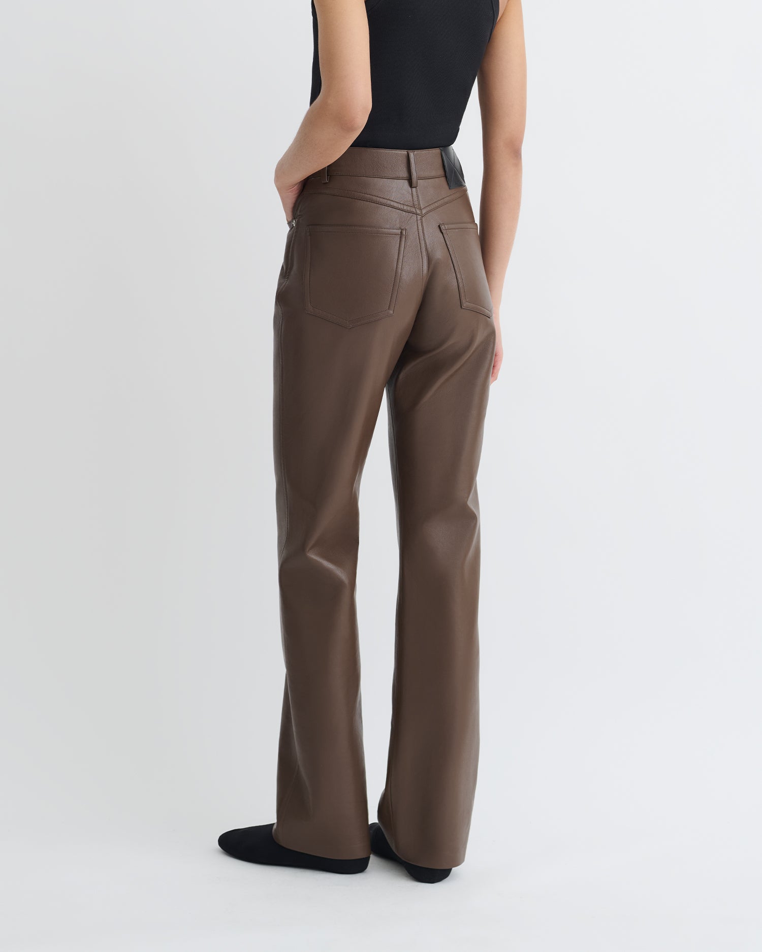 Seldes - Regenerated Leather Pants - Chocolate