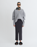 Rafa - Wool Jersey Midi Skirt - Grey