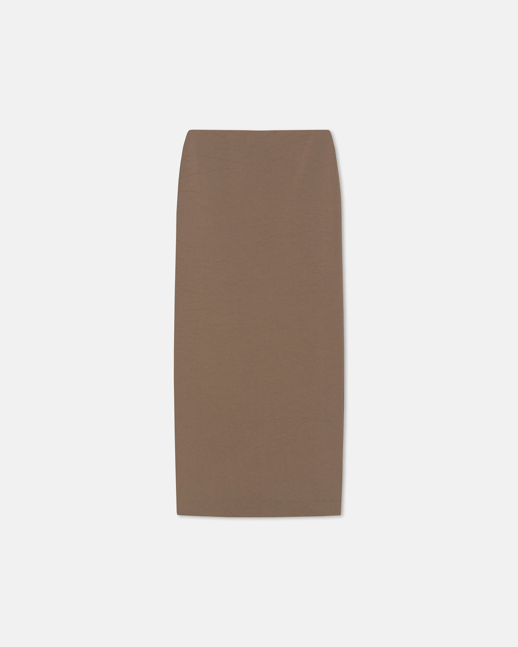 Nya - Paper Jersey Midi Skirt - Brown
