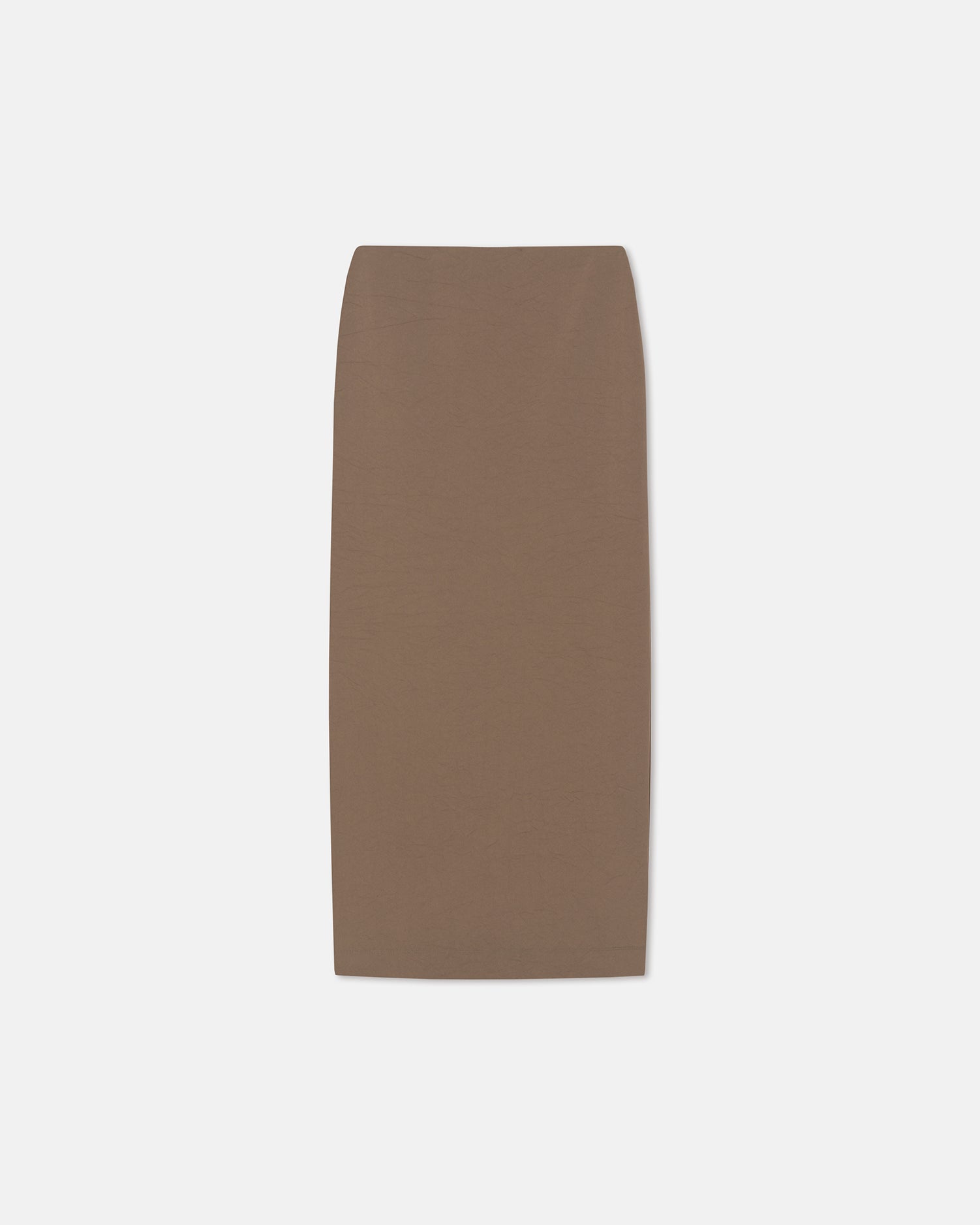 Nya - Paper Jersey Midi Skirt - Brown