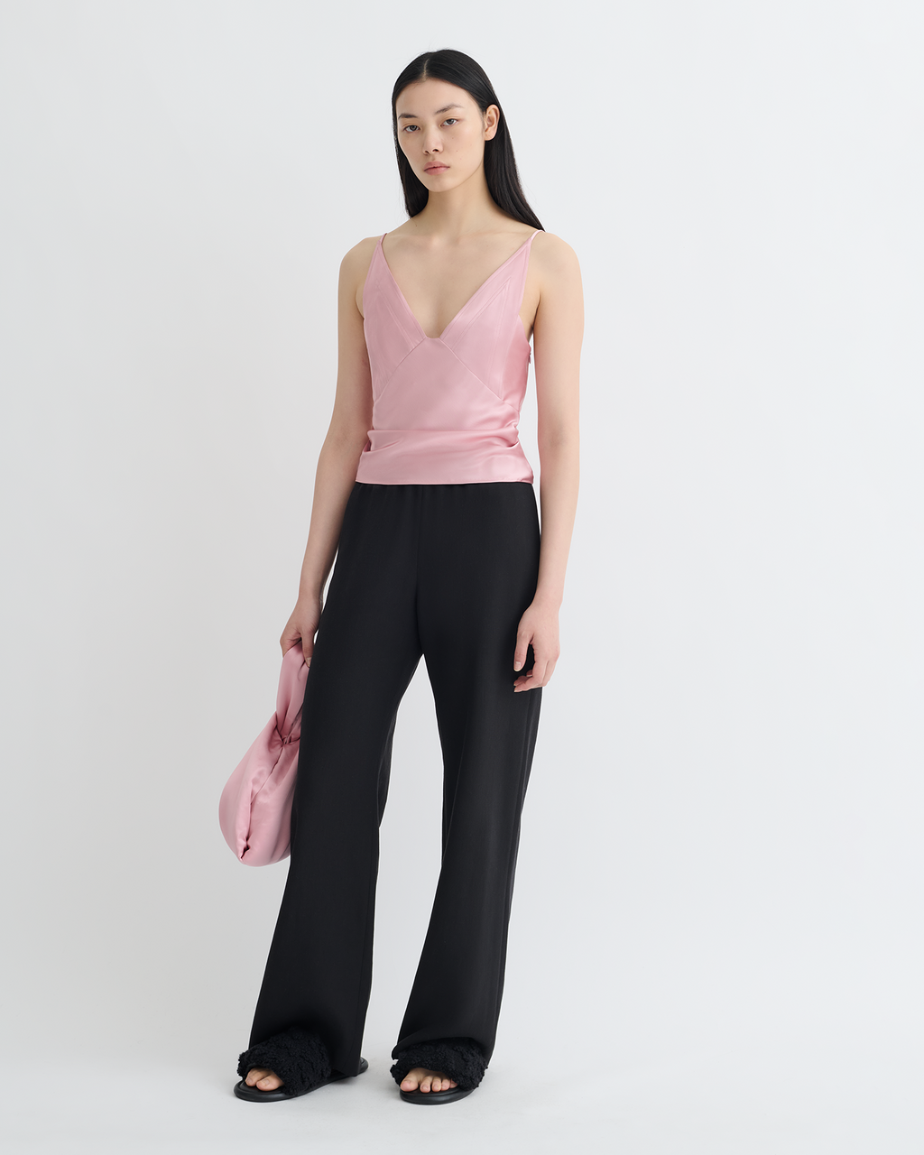 Rheia - Slip Satin Top - Pink