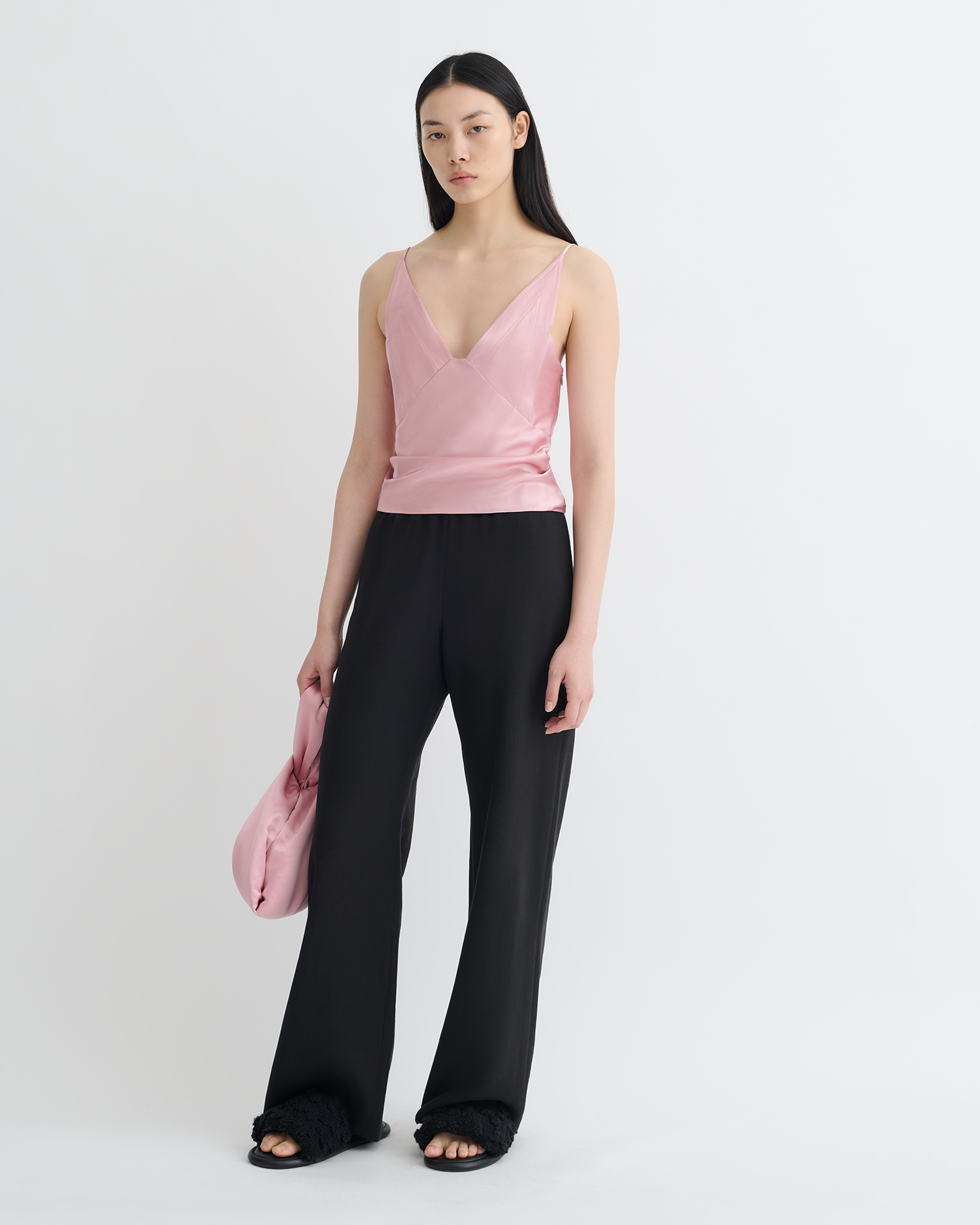 Rheia - Slip Satin Top - Pink
