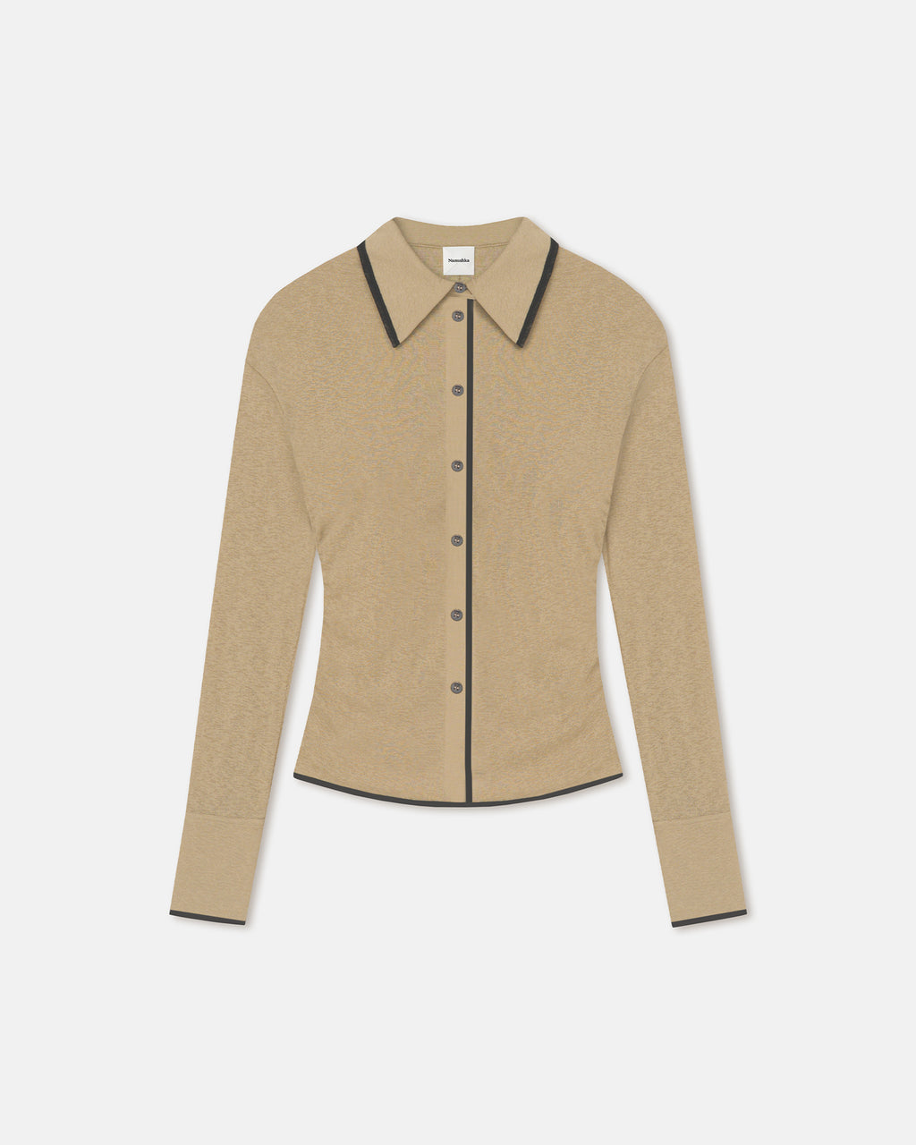 Idana - Mesh Jersey Shirt - Sand/Anthracite