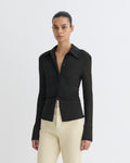 Idana - Mesh Jersey Shirt - Antracite/Black