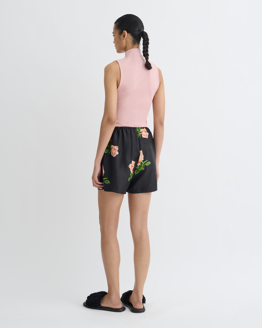 Annyka - Mesh Jersey Top - Pink