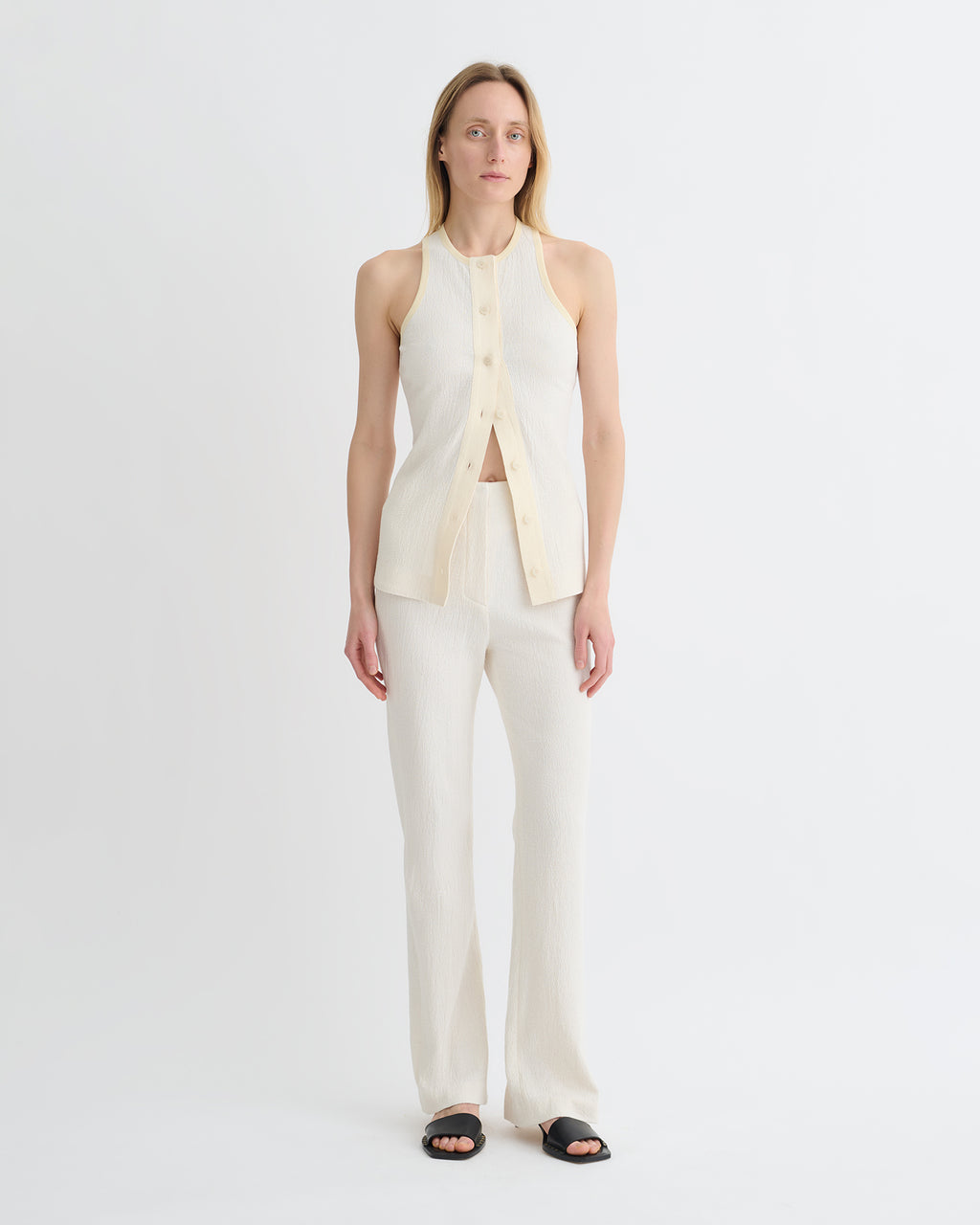 Arne - Crepe Top - Creme