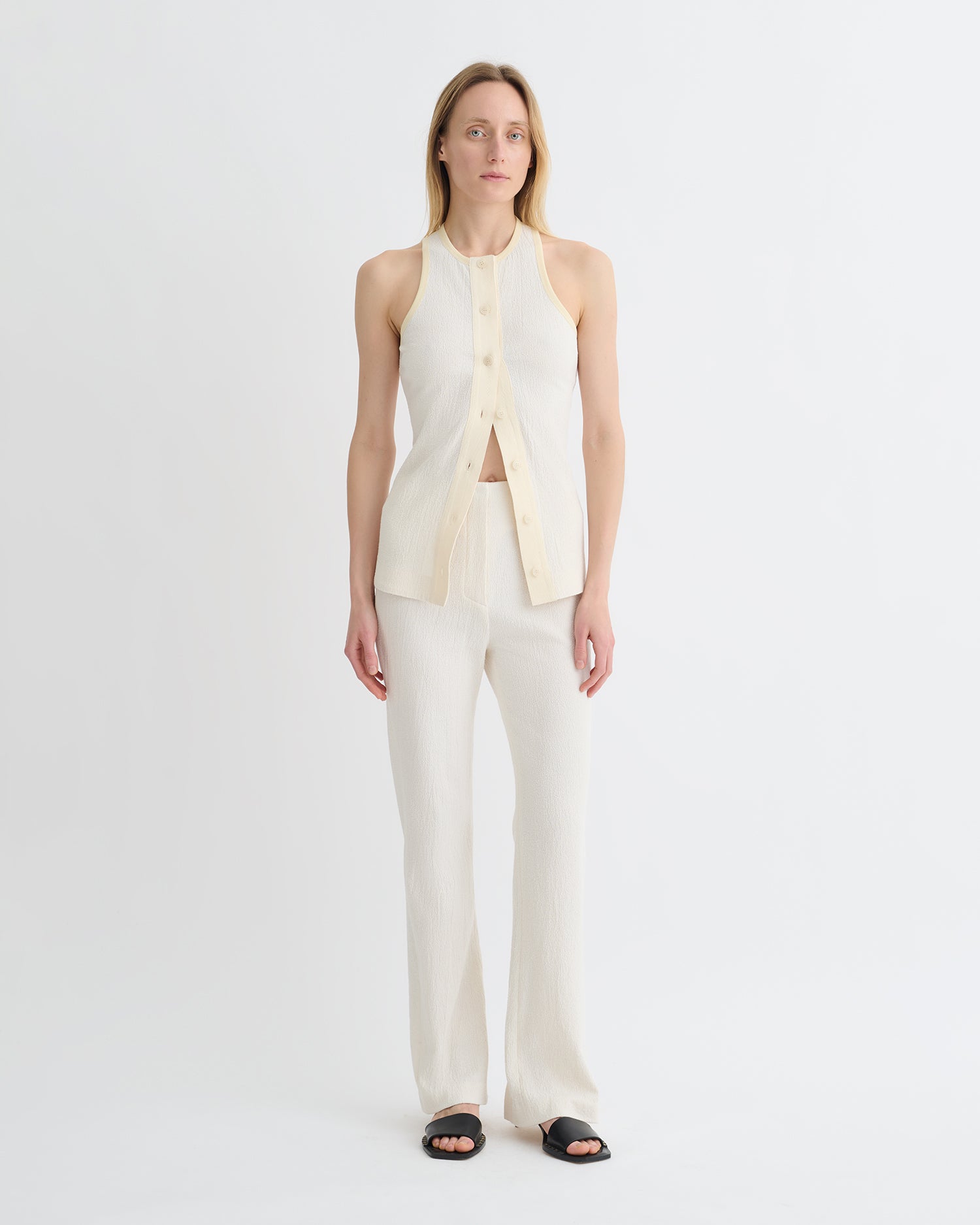 Arne - Crepe Top - Creme