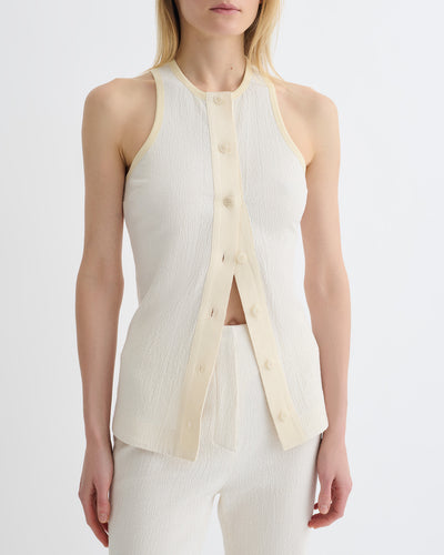 Arne - Crepe Top - Creme