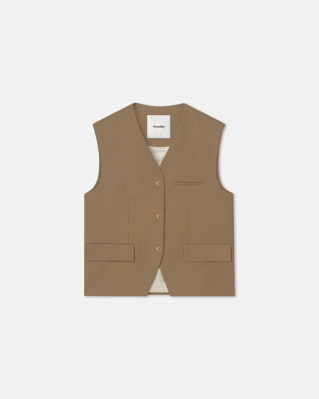 Neymat - Tailored Vest - Brown
