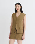 Neymat - Tailored Vest - Brown