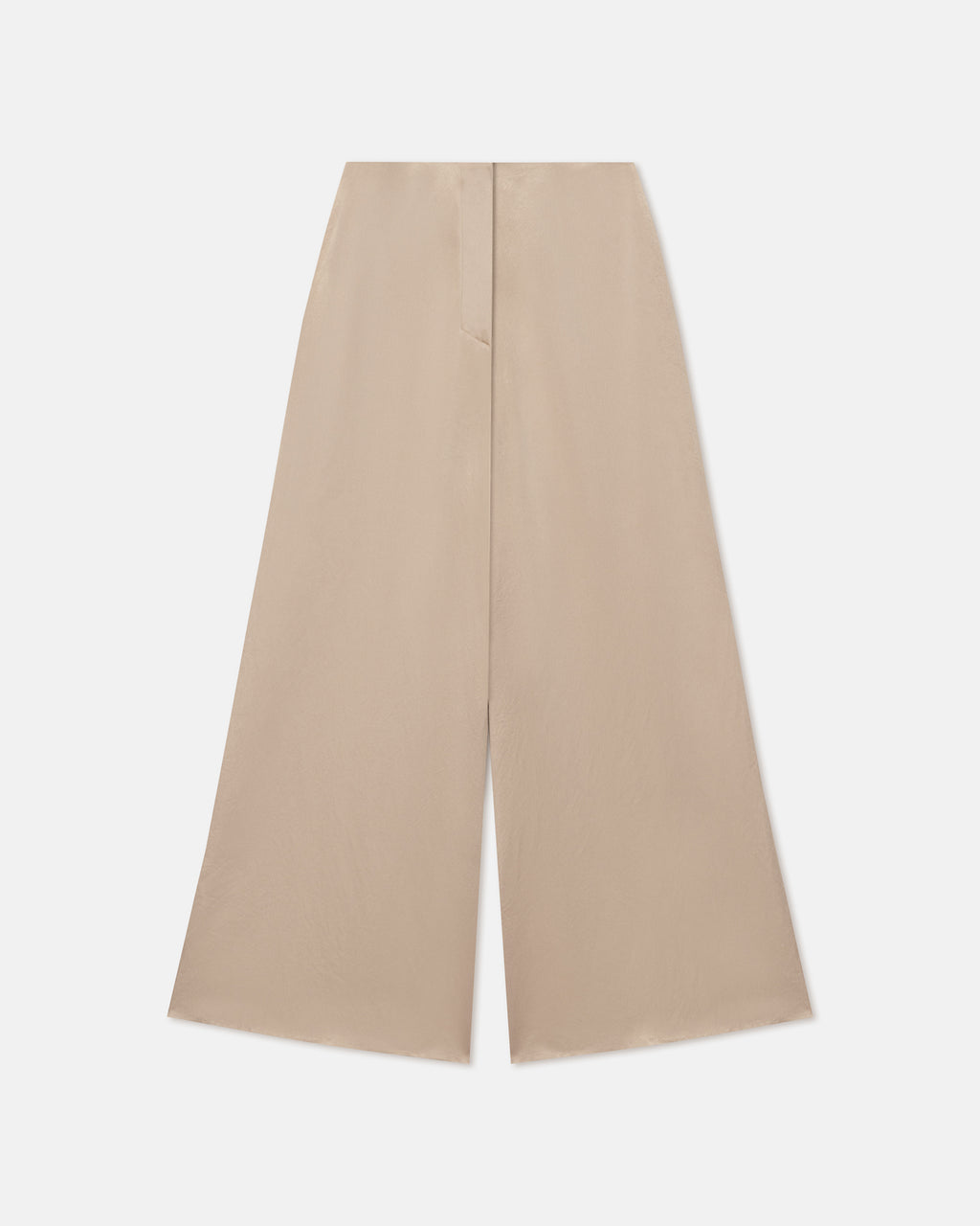 Zaniah - Slip Satin Wide-Leg Pants - Dune
