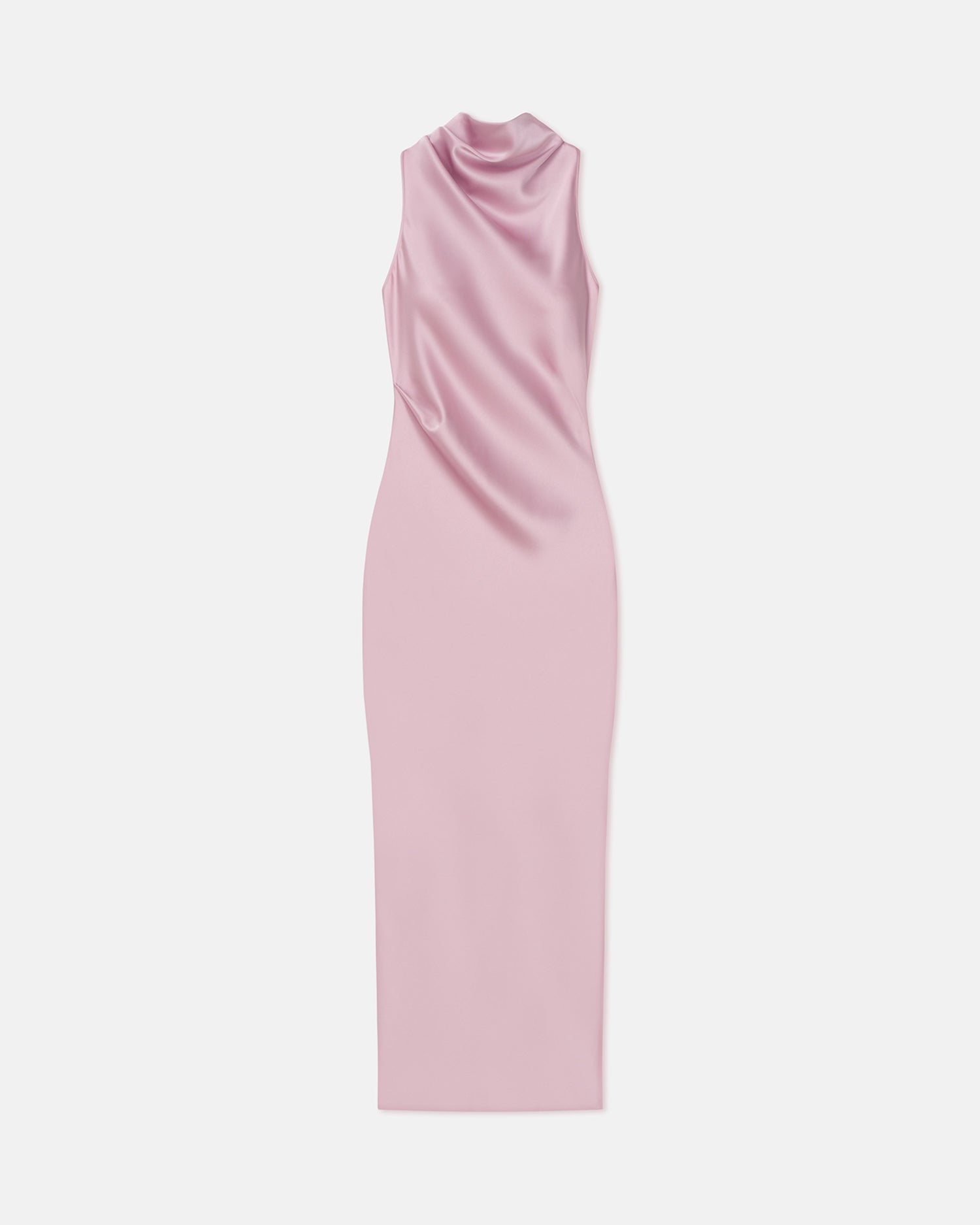 Peregrine - Cowl-Neck Satin Midi Dress - Dusty Pink Nanushka Peregrine - Cowl-Neck Satin Midi Dress - Dusty Pink Nanushka