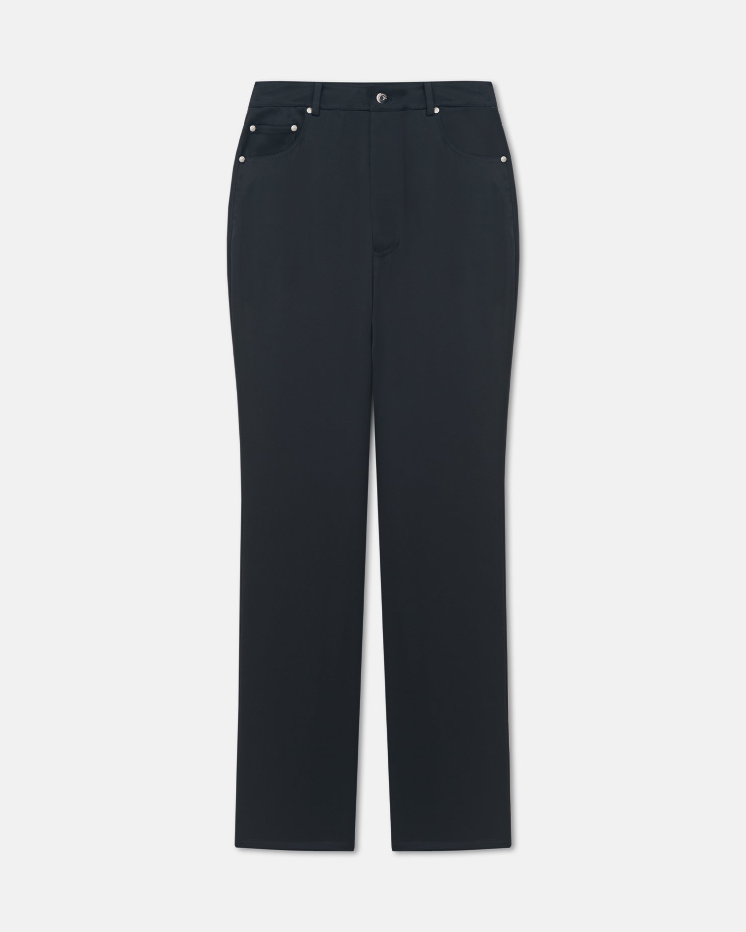 Jacoba - Slip Satin Pants - Black