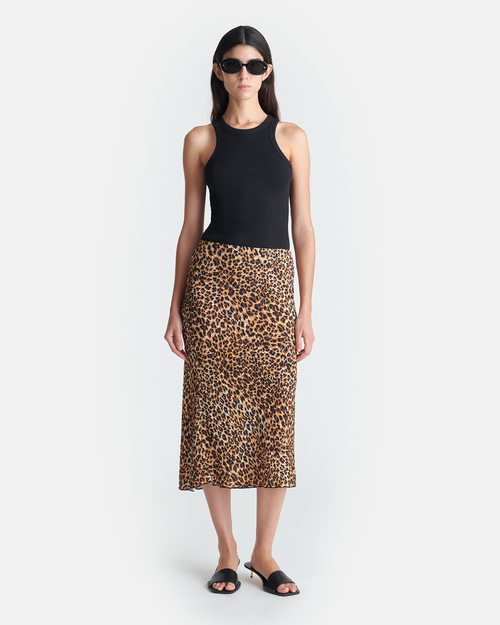 Zarina - Printed Midi Skirt - Ocelot – Nanushka