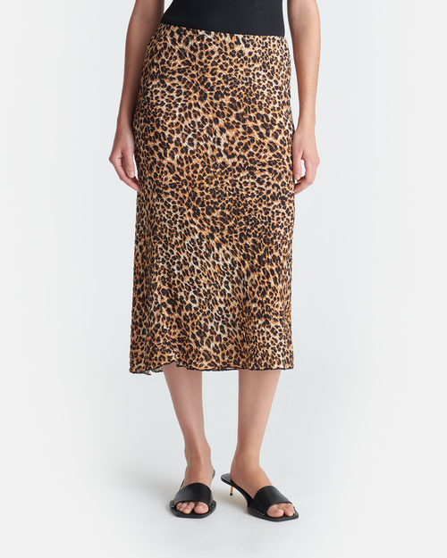 Zarina - Printed Midi Skirt - Ocelot – Nanushka