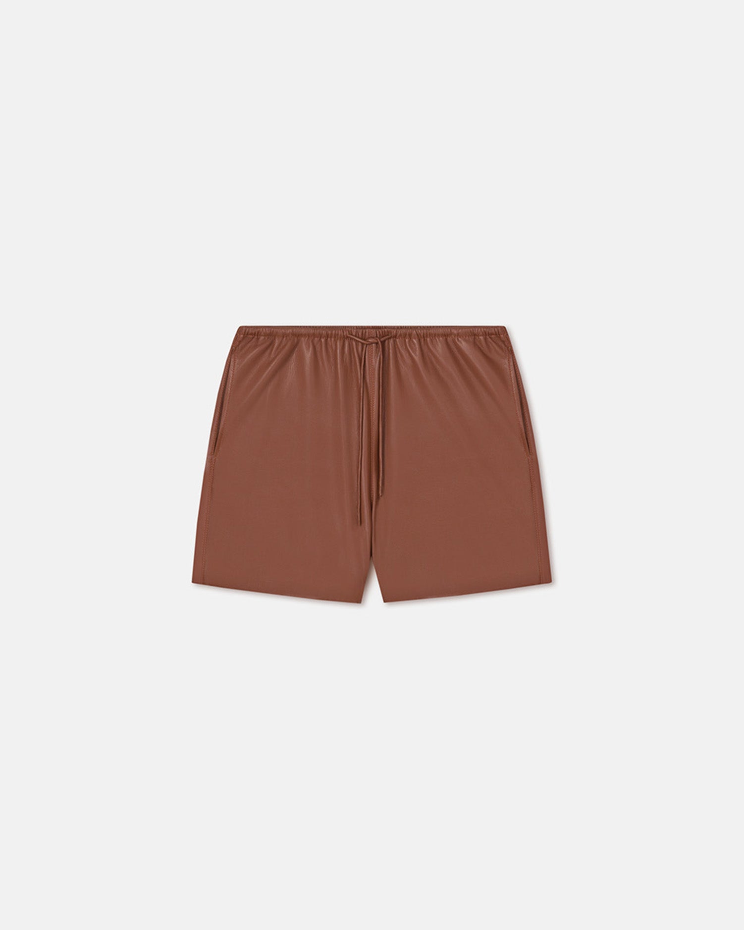 Aniela - Okobor™ Alt-Leather Shorts - Henna
