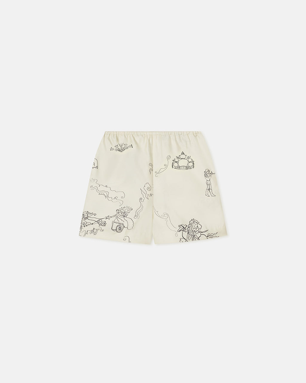 Dylla - Printed Tailored Silk Twill Shorts - Folktale