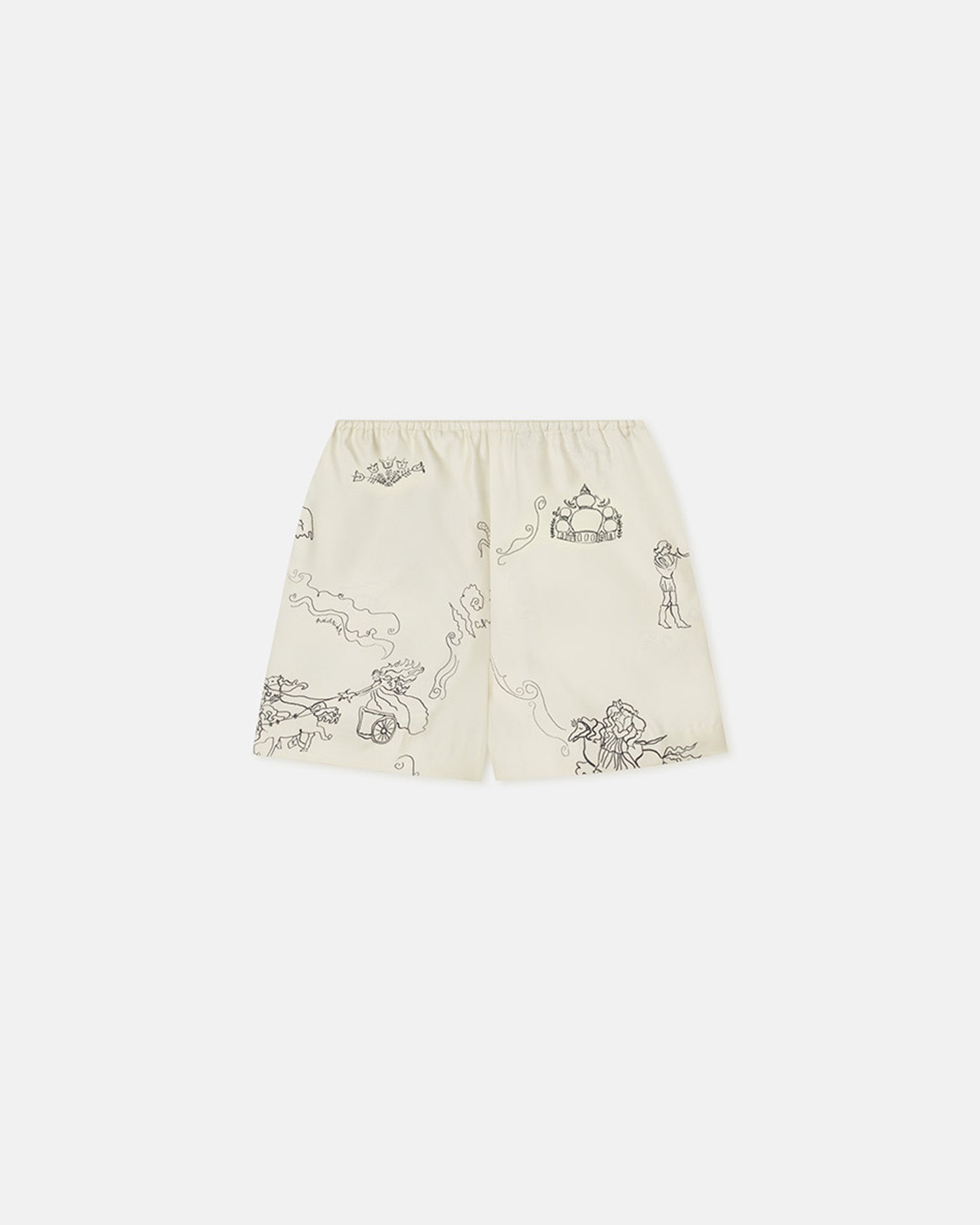 Dylla - Printed Tailored Silk Twill Shorts - Folktale
