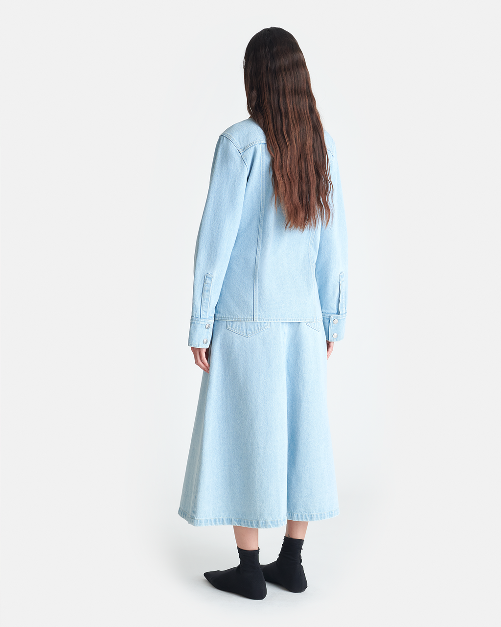 Letisa - Denim shirt - Eco Bleach/Hazel