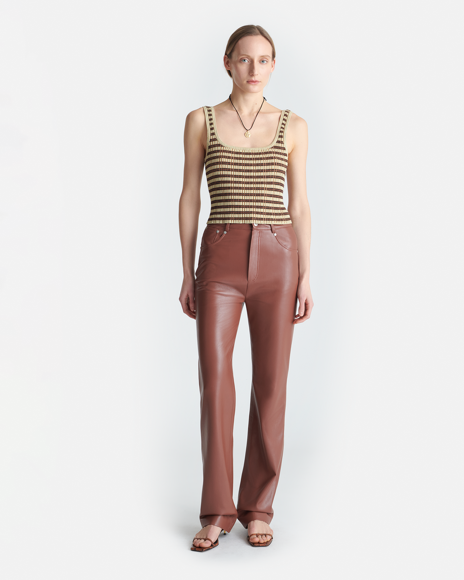 Jacoba Okobor™Alt Leather Pants Henna