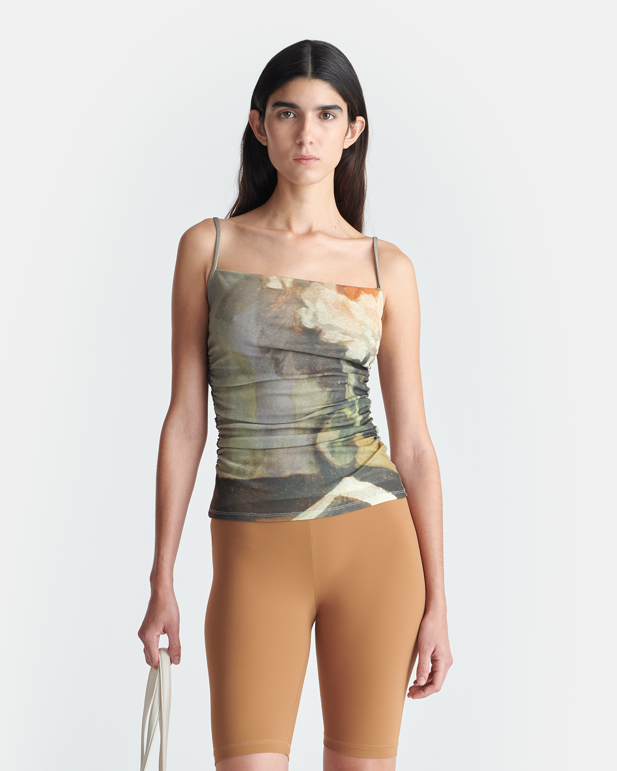 Jazlyn Printed Mesh Jersey Top Books