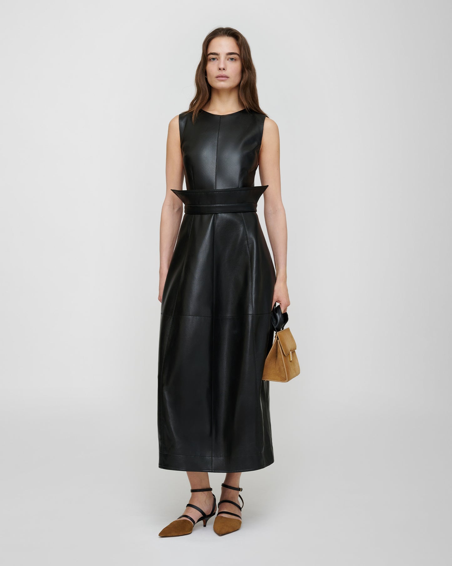 Evora - Leather Belt - Black