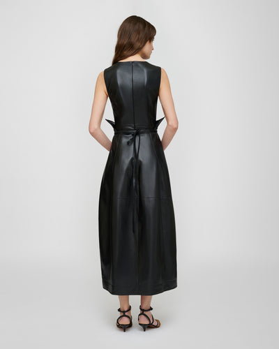 Evora - Leather Belt - Black